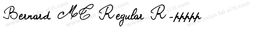 Bernard MT Regular R字体转换